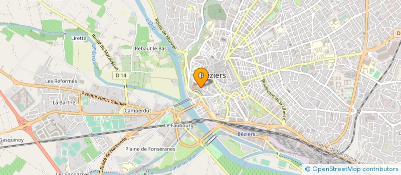 localisation de l'entreprise MONSIEUR MARCEL ASTRUC  BEZIERS