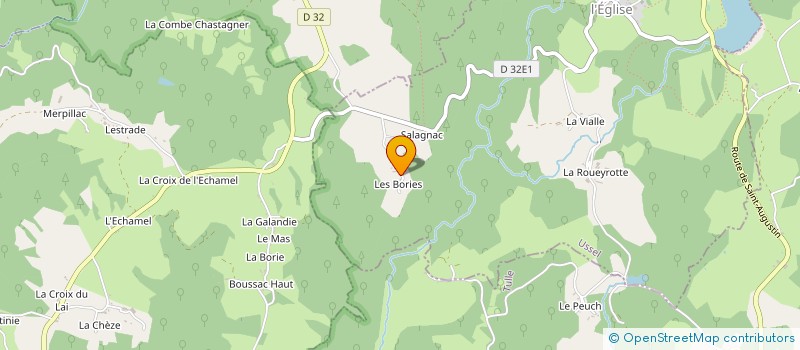 localisation de l'entreprise MONSIEUR MARCEL AUBOIROUX à MEYRIGNAC-L'EGLISE