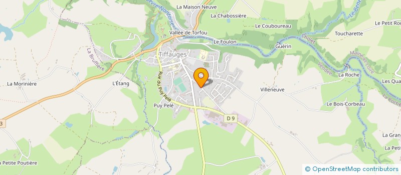 localisation de l'entreprise MONSIEUR MARCEL AUGEREAU  TIFFAUGES