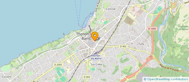 localisation de l'entreprise MONSIEUR MARCEL BALLY à THONON-LES-BAINS