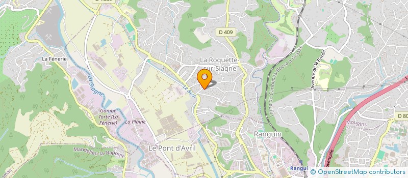 localisation de l'entreprise MONSIEUR MARCEL BARBERIS à LA ROQUETTE-SUR-SIAGNE