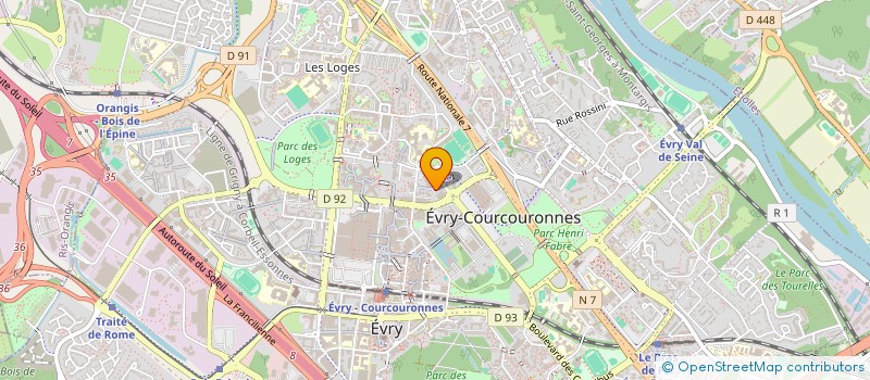 localisation de l'entreprise MONSIEUR MARCEL BARBEY  EVRY-COURCOURONNES