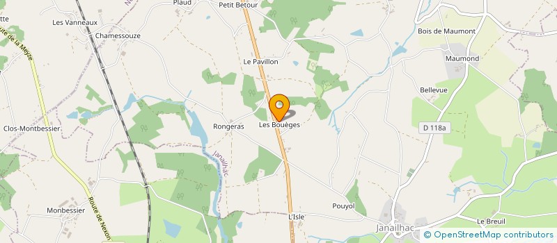 localisation de l'entreprise MONSIEUR MARCEL BARGET à JANAILHAC