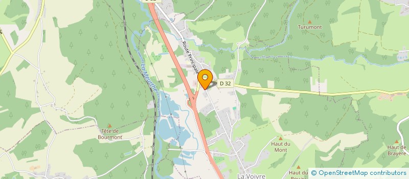 localisation de l'entreprise MONSIEUR MARCEL BARLIER  LA VOIVRE