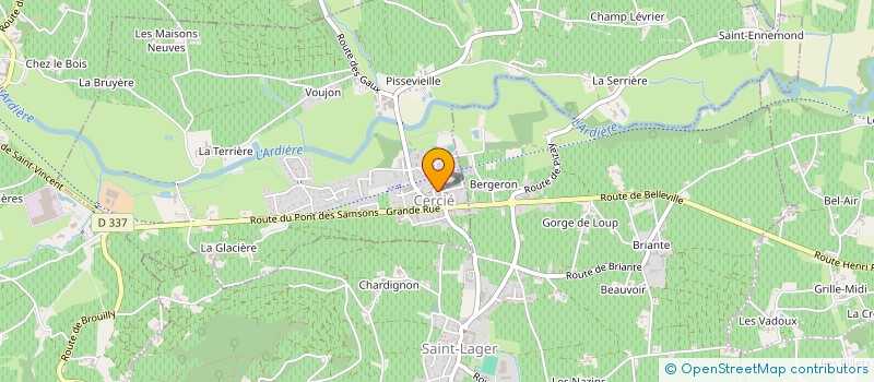 localisation de l'entreprise MONSIEUR MARCEL BARRAUD à BELLEVILLE-EN-BEAUJOLAIS