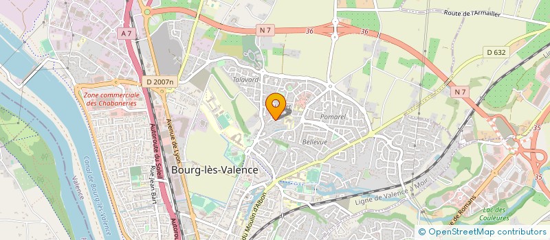 localisation de l'entreprise MONSIEUR MARCEL BATIN  BOURG LES VALENCE