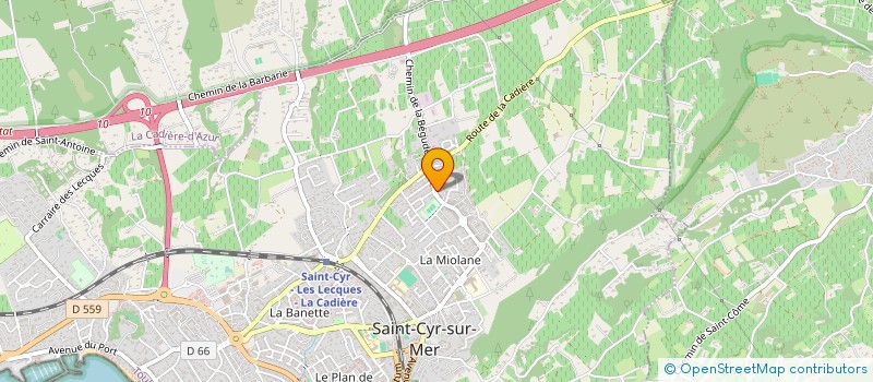 localisation de l'entreprise MONSIEUR MARCEL BATISTA à SAINT-CYR-SUR-MER