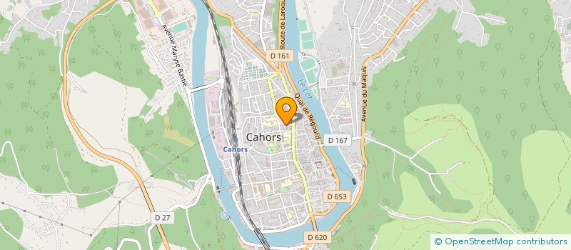 localisation de l'entreprise MONSIEUR MARCEL BAUDEL  CAHORS