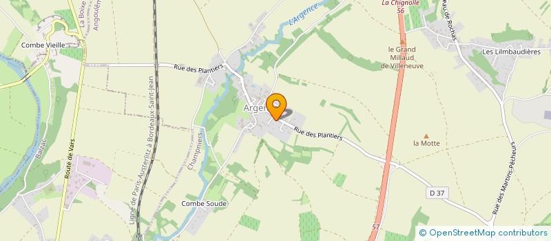 localisation de l'entreprise MONSIEUR MARCEL BAUDINAUD  CHAMPNIERS