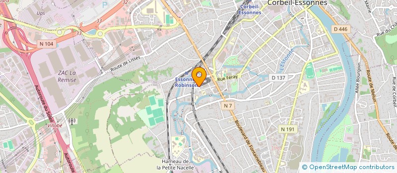 localisation de l'entreprise MONSIEUR MARCEL BAUDY à CORBEIL-ESSONNES