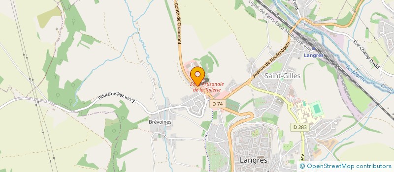 localisation de l'entreprise MONSIEUR MARCEL BAUMANN à LANGRES