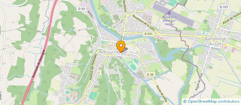 localisation de l'entreprise MONSIEUR MARCEL BEAUMONT  AIRE-SUR-L'ADOUR