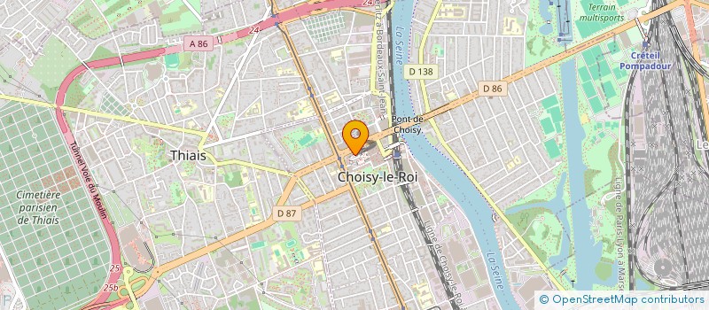 localisation de l'entreprise MONSIEUR MARCEL BEAUPERIN  CHOISY-LE-ROI