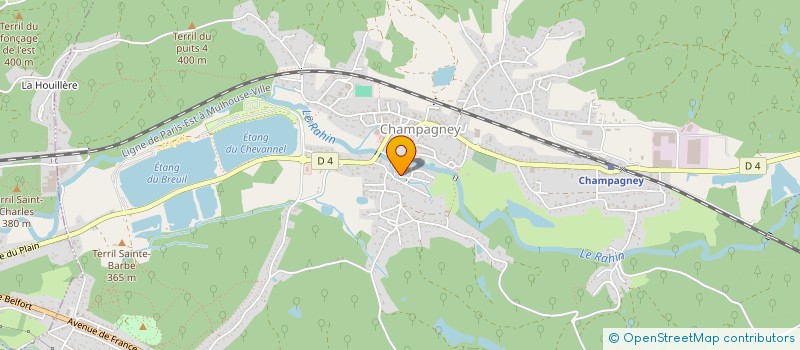 localisation de l'entreprise MONSIEUR MARCEL BEAUPRETRE  CHAMPAGNEY