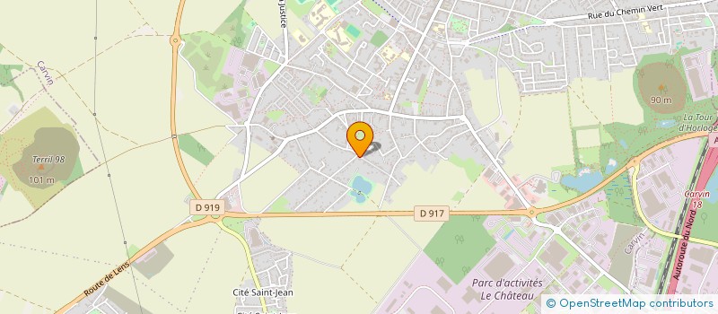 localisation de l'entreprise MONSIEUR MARCEL BECK à CARVIN