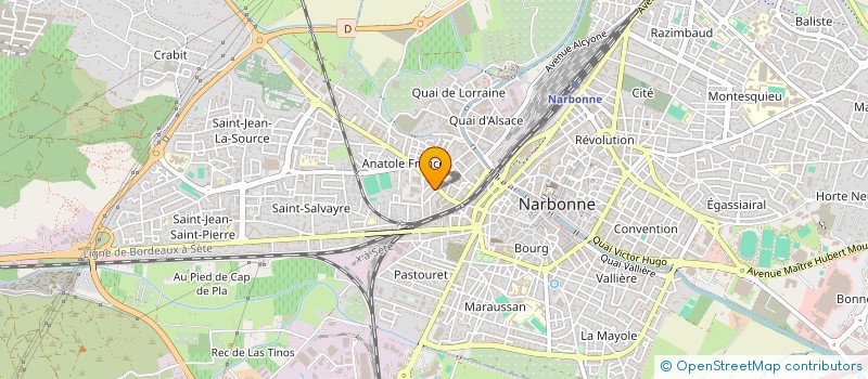 localisation de l'entreprise MONSIEUR MARCEL BEDORA à NARBONNE