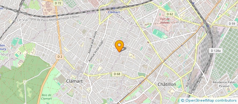 localisation de l'entreprise MONSIEUR MARCEL BEDUNEAU à CLAMART
