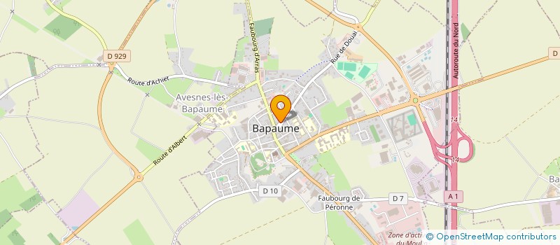 localisation de l'entreprise MONSIEUR MARCEL BEHAL  BAPAUME