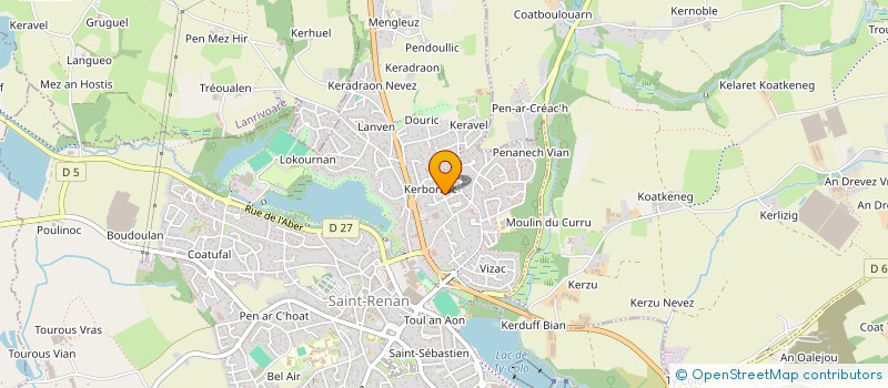 localisation de l'entreprise MONSIEUR MARCEL BELLEC à SAINT-RENAN