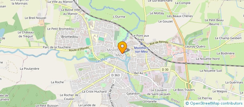 localisation de l'entreprise MONSIEUR MARCEL BELLIER  MONTFORT-SUR-MEU