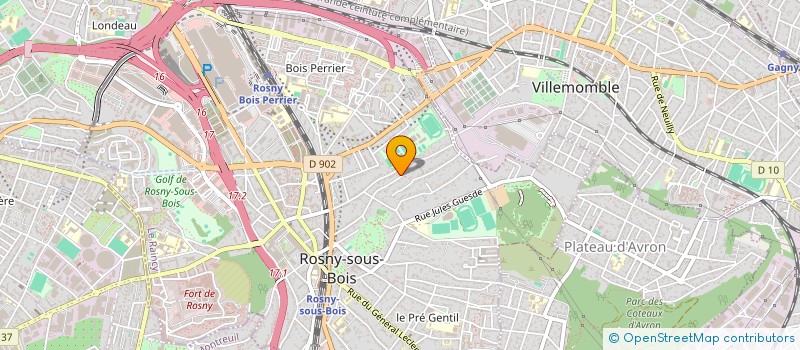 localisation de l'entreprise MONSIEUR MARCEL BENABBOU à ROSNY-SOUS-BOIS