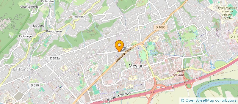 localisation de l'entreprise MONSIEUR MARCEL BENISTRAND  MEYLAN