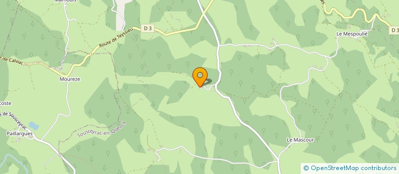 localisation de l'entreprise MONSIEUR MARCEL BENNET  SOUSCEYRAC-EN-QUERCY