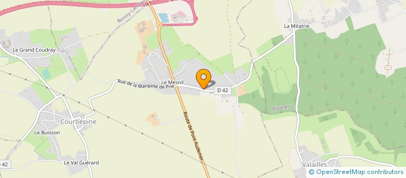 localisation de l'entreprise MONSIEUR MARCEL BEQUET à COURBEPINE