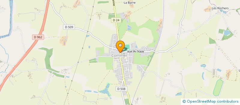 localisation de l'entreprise MONSIEUR MARCEL BERGUE  COMMER