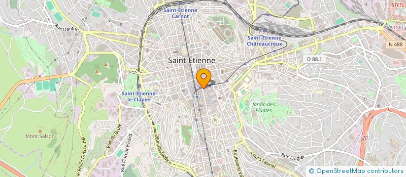 localisation de l'entreprise MONSIEUR MARCEL BERKOUKI à SAINT-ETIENNE