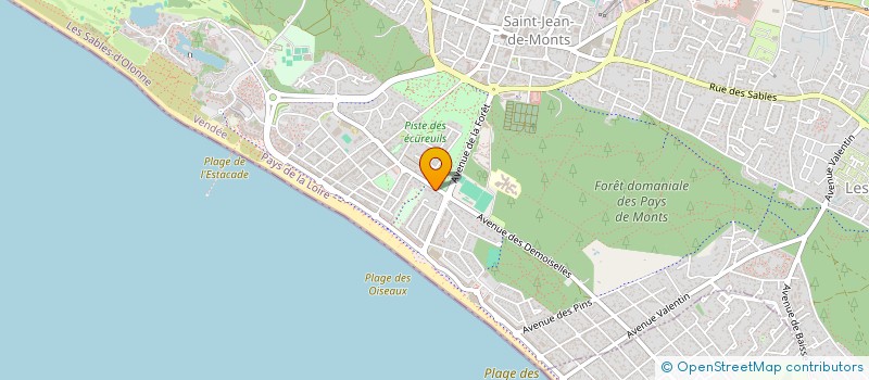 localisation de l'entreprise MONSIEUR MARCEL BERNARD  SAINT-JEAN-DE-MONTS