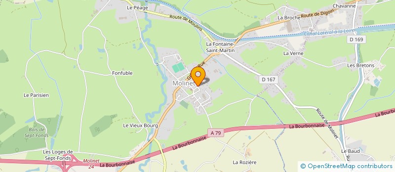 localisation de l'entreprise MONSIEUR MARCEL BERNARDIN  MOLINET