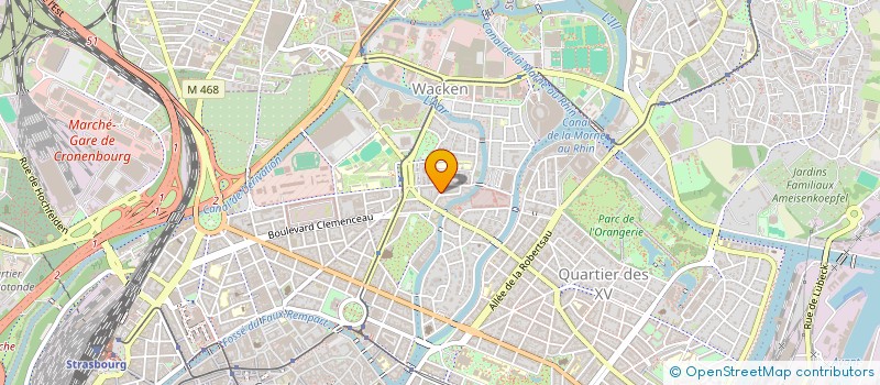 localisation de l'entreprise MONSIEUR MARCEL BICARD-MANDEL  STRASBOURG