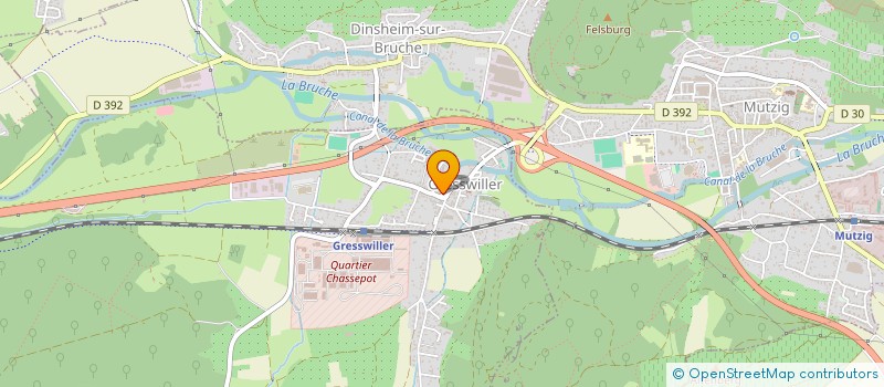 localisation de l'entreprise MONSIEUR MARCEL BIEHLER  GRESSWILLER