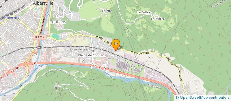 localisation de l'entreprise MONSIEUR MARCEL BILLET  ALBERTVILLE