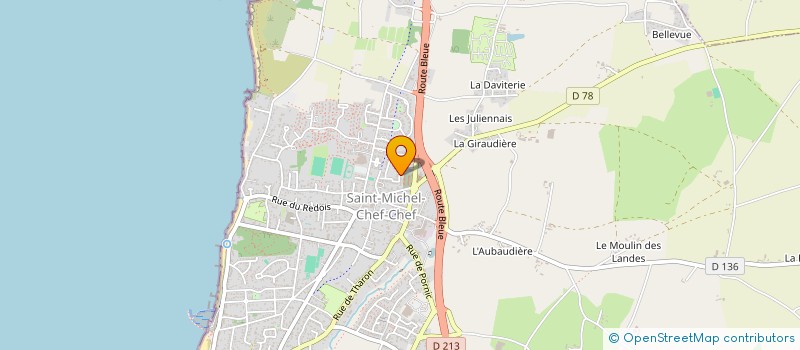 localisation de l'entreprise MONSIEUR MARCEL BIVAUD  SAINT-MICHEL-CHEF-CHEF