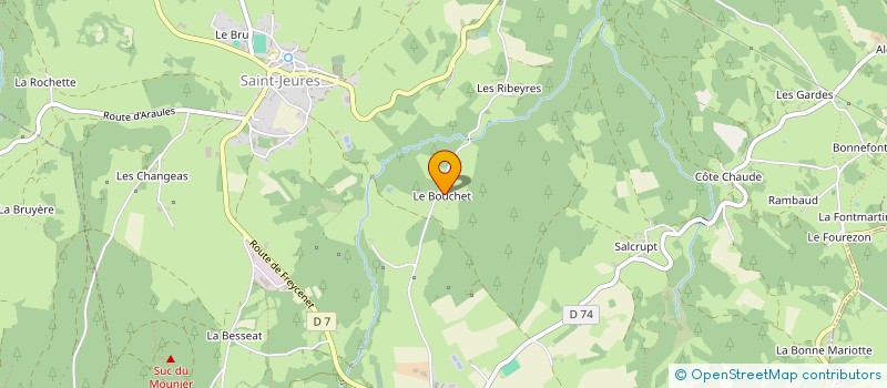 localisation de l'entreprise MONSIEUR MARCEL BLANC à SAINT-MAURICE-DE-LIGNON