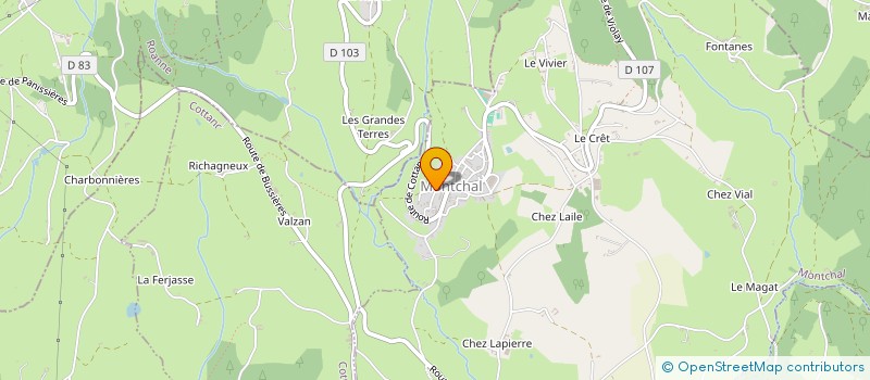 localisation de l'entreprise MONSIEUR MARCEL BOCHARD  MONTCHAL