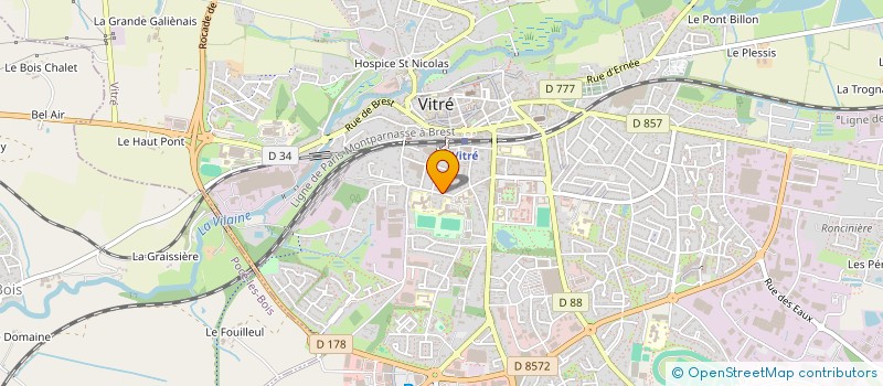 localisation de l'entreprise MONSIEUR MARCEL BODIN  VITRE