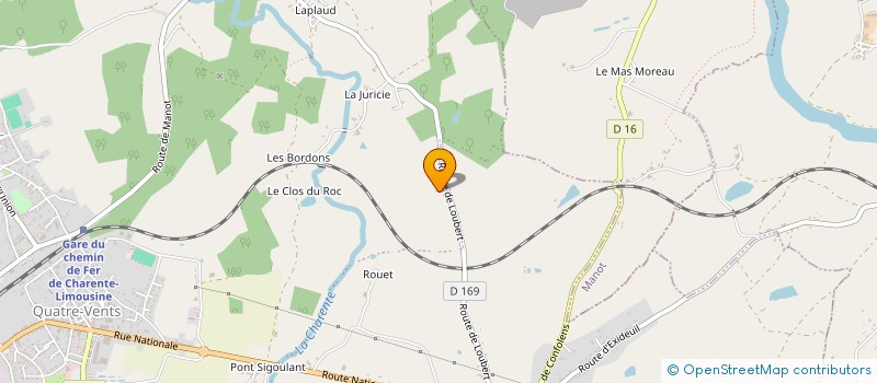 localisation de l'entreprise MONSIEUR MARCEL BOLTEAU à TERRES-DE-HAUTE-CHARENTE