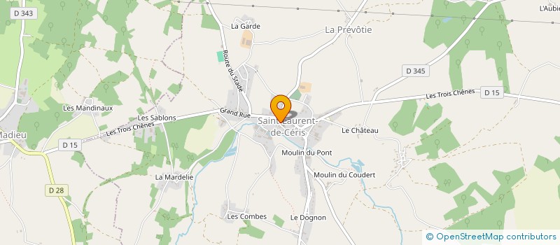 localisation de l'entreprise MONSIEUR MARCEL BONDIE à SAINT-LAURENT-DE-CERIS