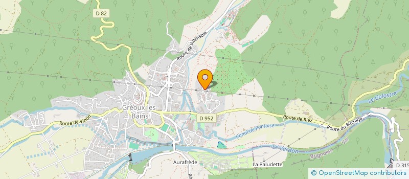 localisation de l'entreprise MONSIEUR MARCEL BONETTO à GREOUX-LES-BAINS