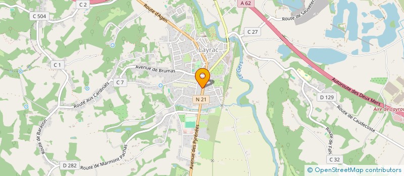 localisation de l'entreprise MONSIEUR MARCEL BONHOMME  LAYRAC