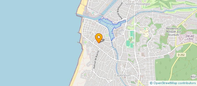 localisation de l'entreprise MONSIEUR MARCEL BONIN  CAPBRETON