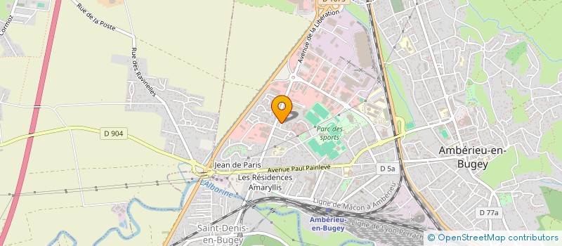 localisation de l'entreprise MONSIEUR MARCEL BONNOT  AMBERIEU-EN-BUGEY