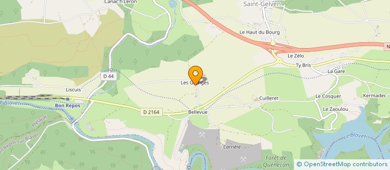 localisation de l'entreprise MONSIEUR MARCEL BOTEREL à BON REPOS SUR BLAVET