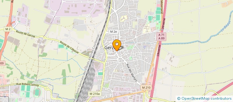 localisation de l'entreprise MONSIEUR MARCEL BOUCHAUD  GERZAT