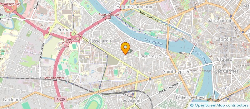 localisation de l'entreprise MONSIEUR MARCEL BOURRET à TOULOUSE
