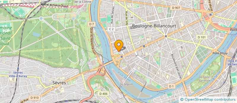 localisation de l'entreprise MONSIEUR MARCEL BOURRINET  BOULOGNE-BILLANCOURT