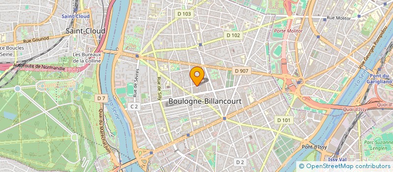 localisation de l'entreprise MONSIEUR MARCEL BOYER  BOULOGNE-BILLANCOURT